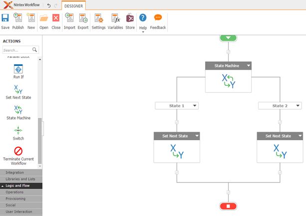 action State Machine